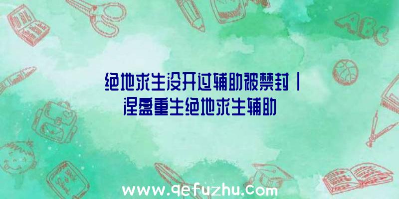 「绝地求生没开过辅助被禁封」|涅盘重生绝地求生辅助